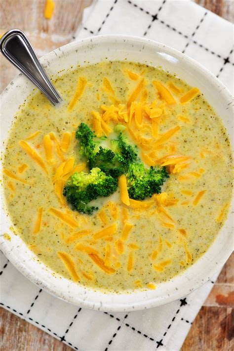 Broccoli and cheese slow cooker soup - The Directions. Melt the butter in a large pot. Brown the onions with the carrots and seasoning, then stir in the flour. Once the flour disappears, stir in the broth, milk, broccoli, and cauliflower. Let simmer until tender. Stir in the Dijon. Blend to your desired consistency, and stir in the cheese.